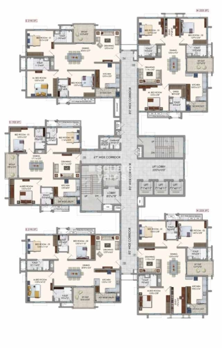 Jayabheri The Nirvana Floor Plans