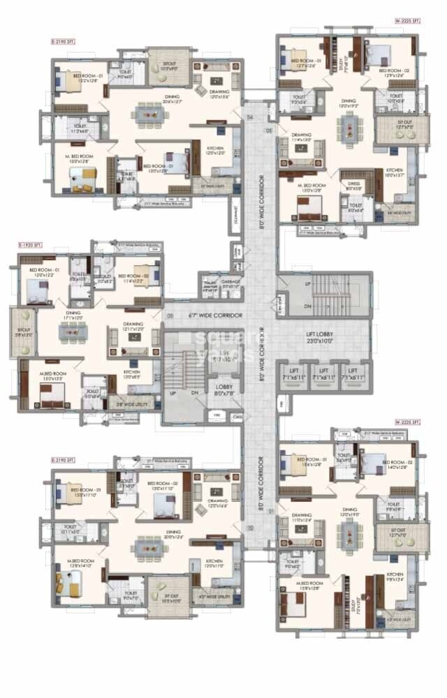 Jayabheri The Nirvana Floor Plans