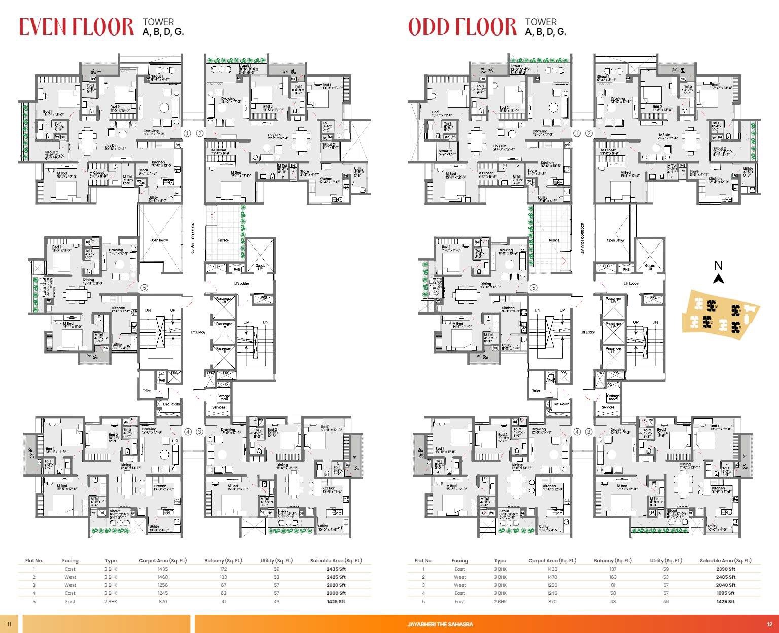 Jayabheri The Sahasra Floor Plans 1