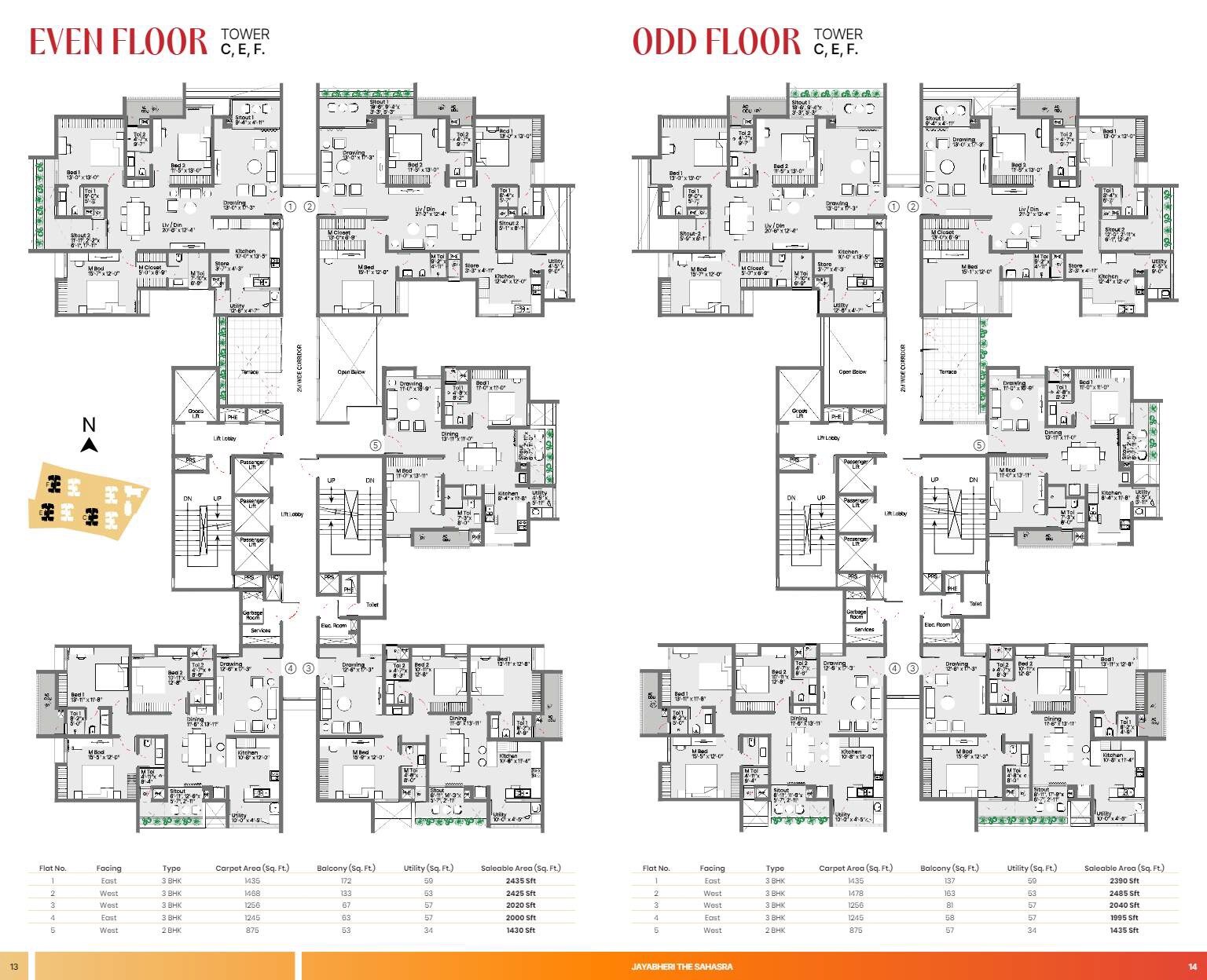 Jayabheri The Sahasra Floor Plans 2