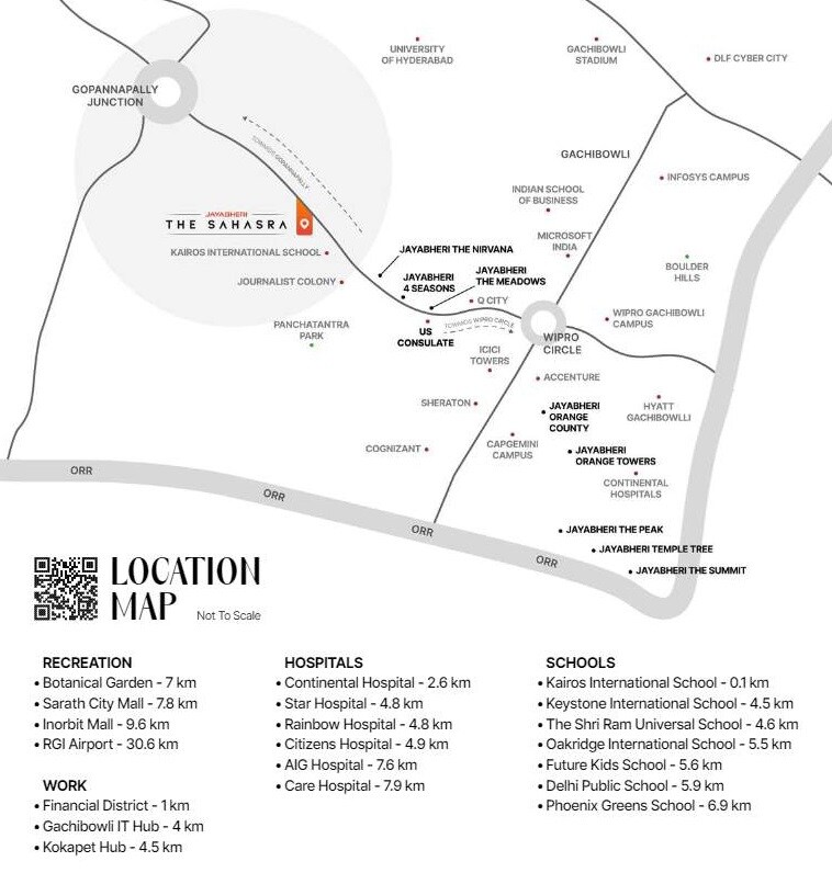 Jayabheri The Sahasra Location Image