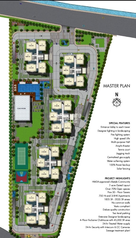 Jayabheri The Summit Master Plan Image