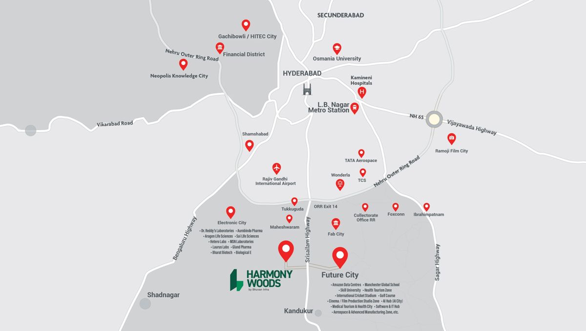 JB Harmony Woods Location Image