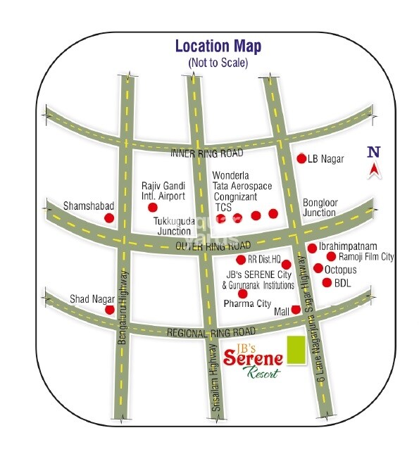 JB Serene Resort Location Image