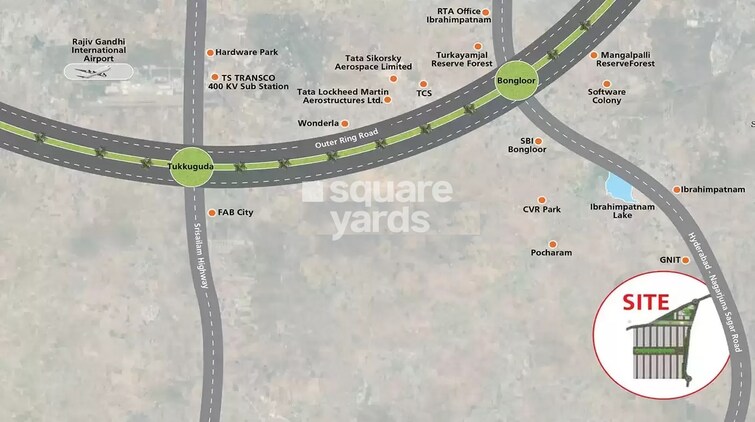 JB Serene Villas Location Image