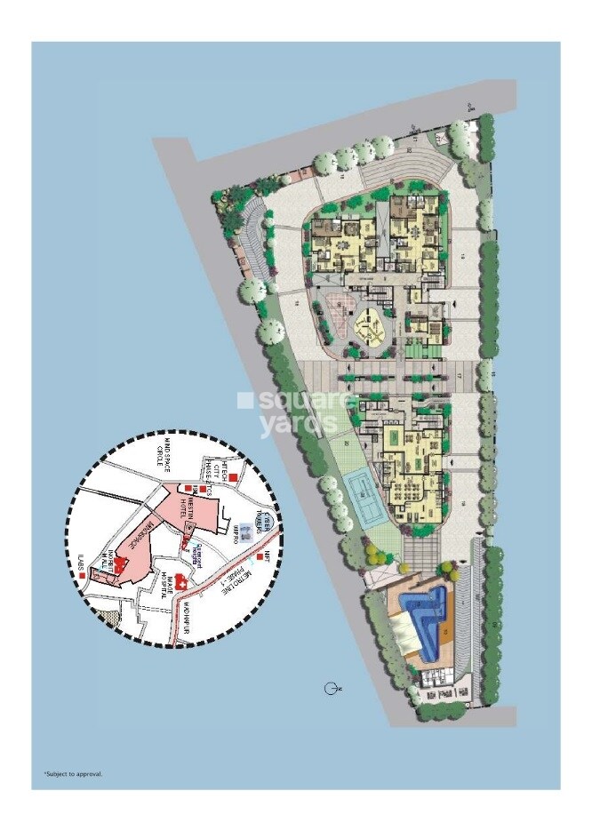 K Raheja Corp Quiescent Heights Master Plan Image