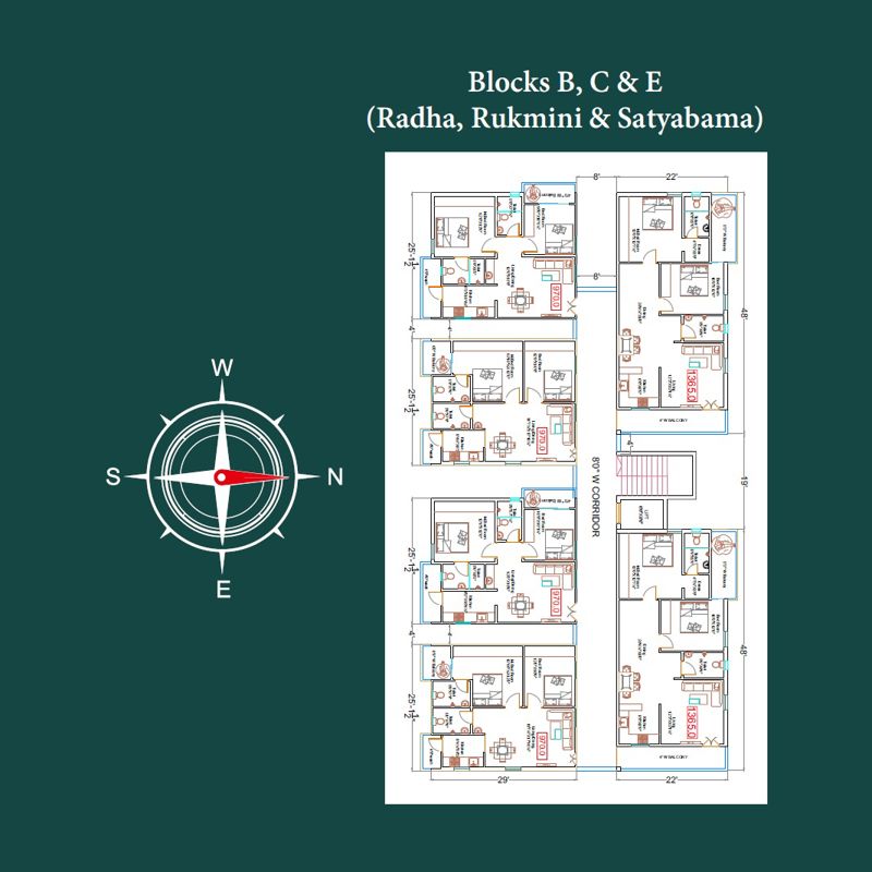 Kaakatiya Vrindavanam Floor Plans