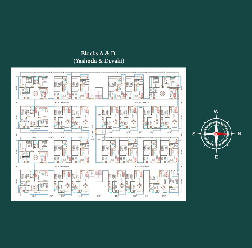 Kaakatiya Vrindavanam Floor Plans