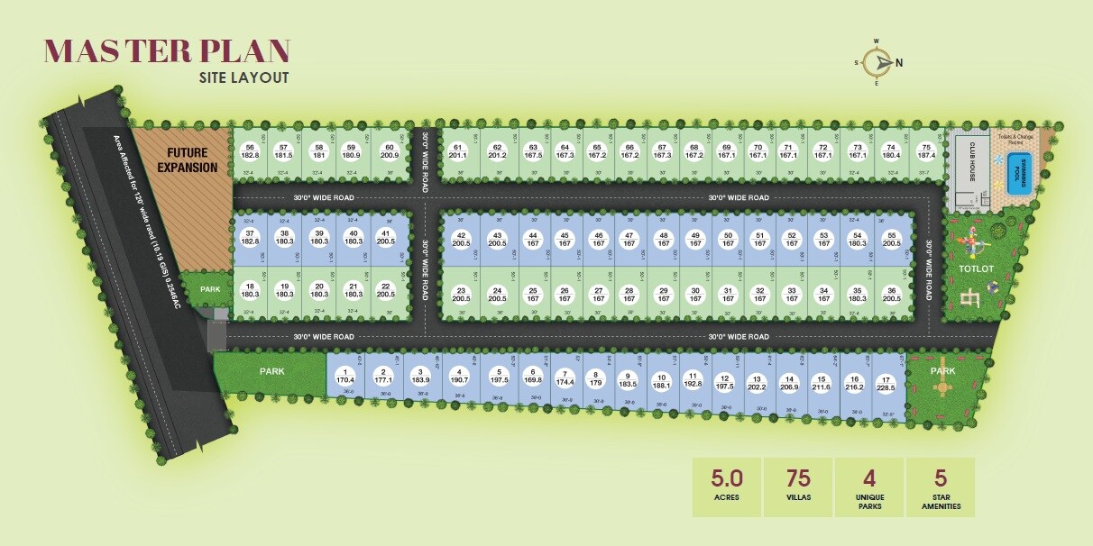 Karthikeya Rock Palms Master Plan 1