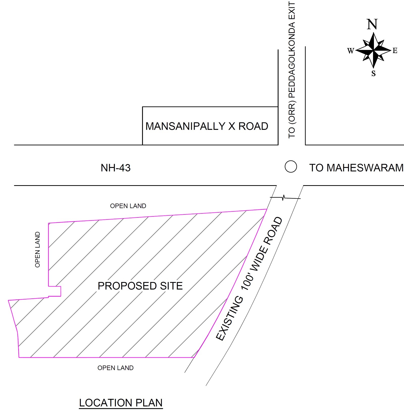 Katyayani Estates Mansanpalle Location Image