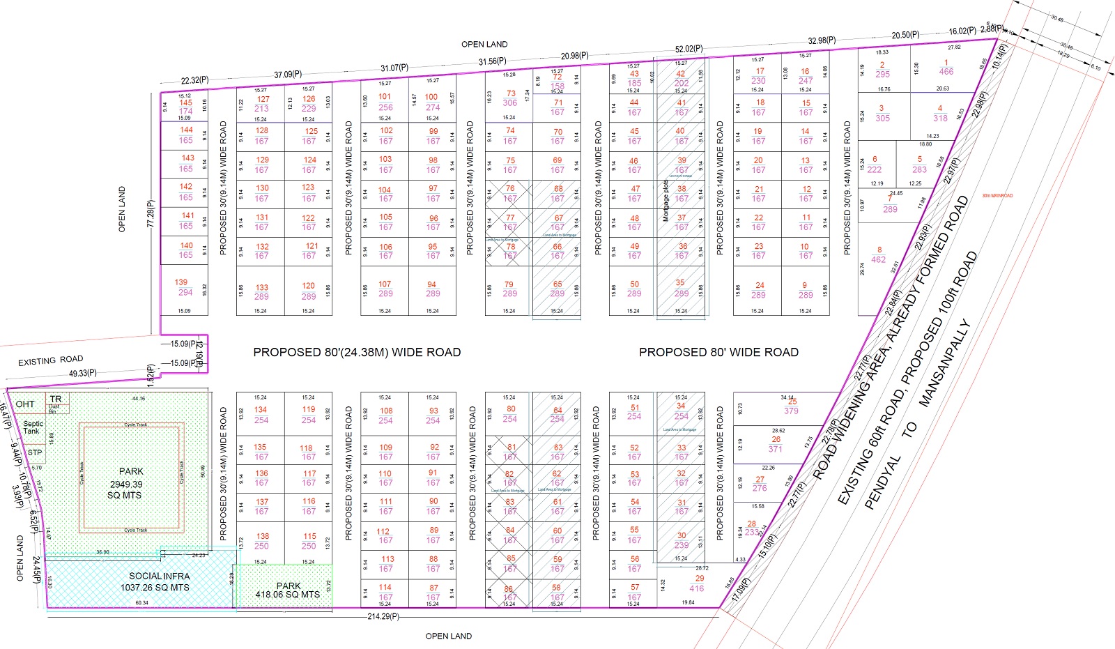 Katyayani Estates Mansanpalle Master Plan Image