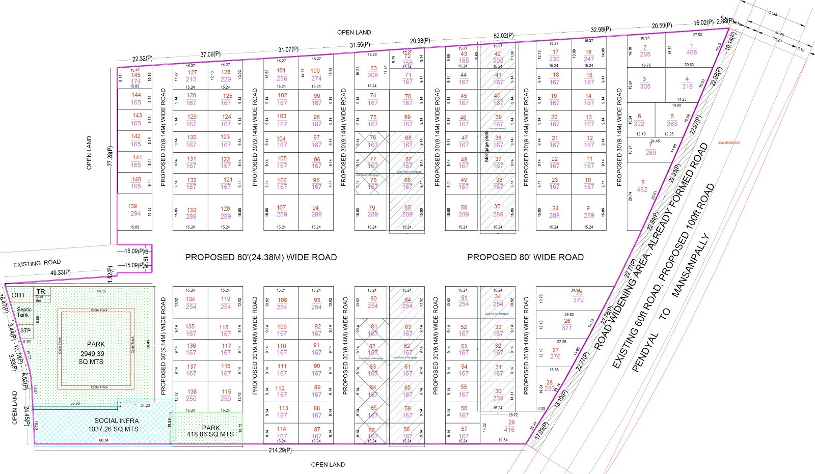 Katyayani Estates Mansanpalle Master Plan 1