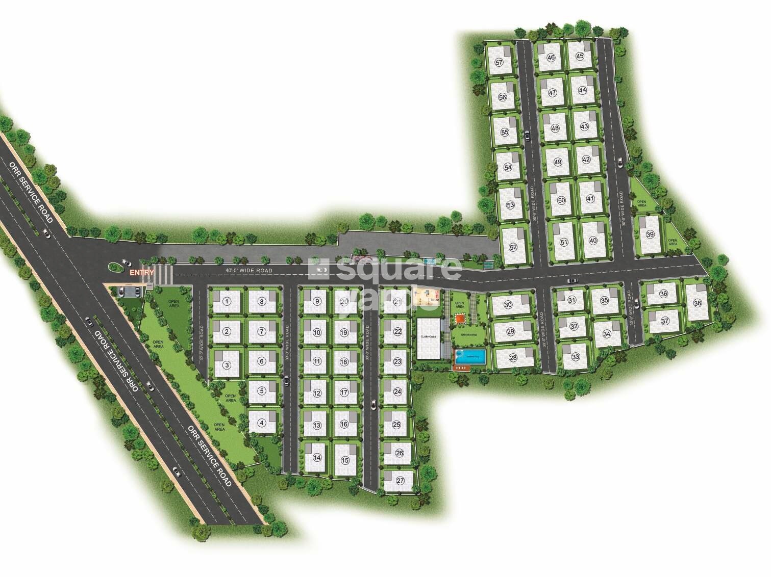 Keerthi Riverside Master Plan Image