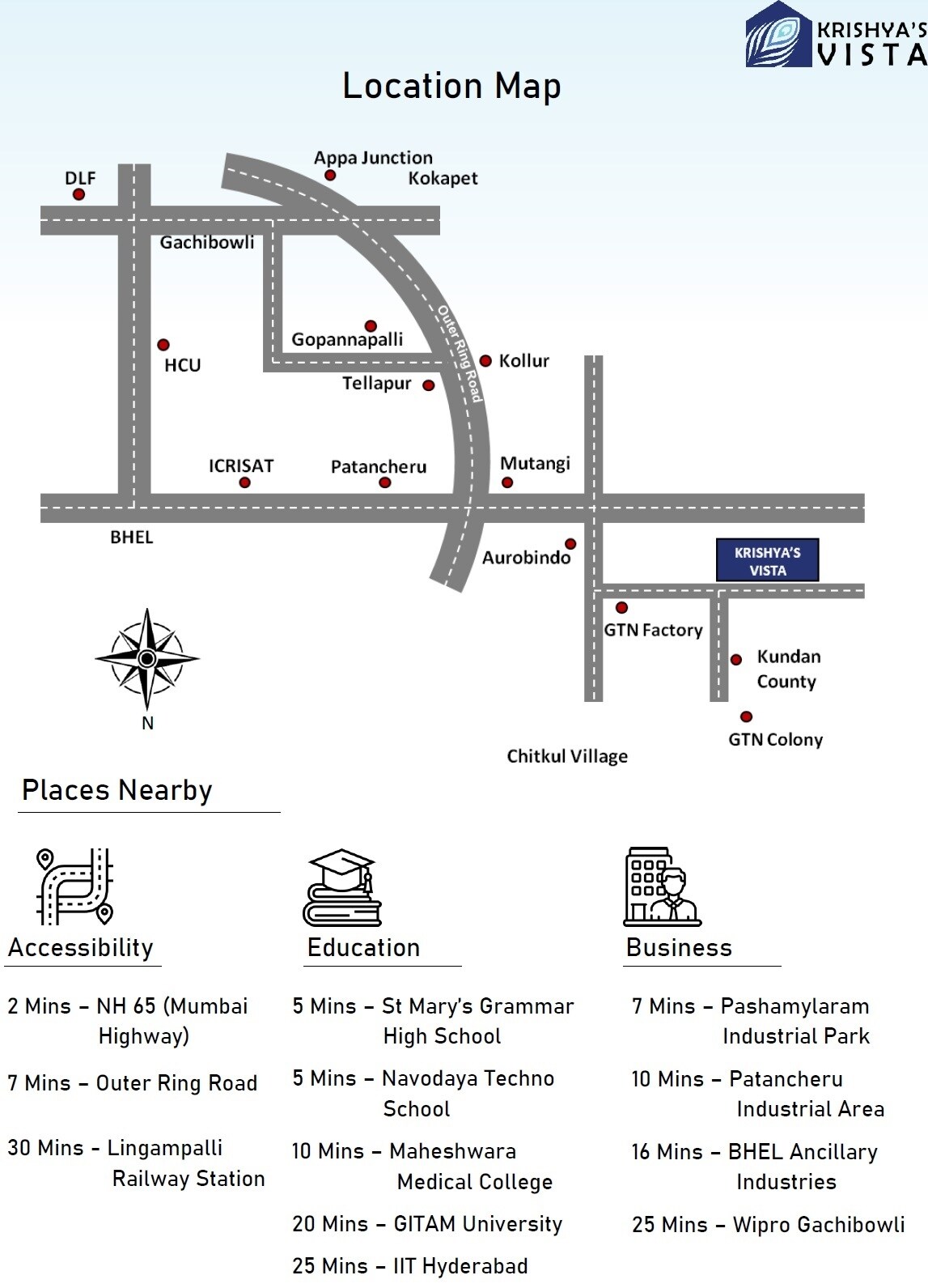 Krishya Vista Location Image