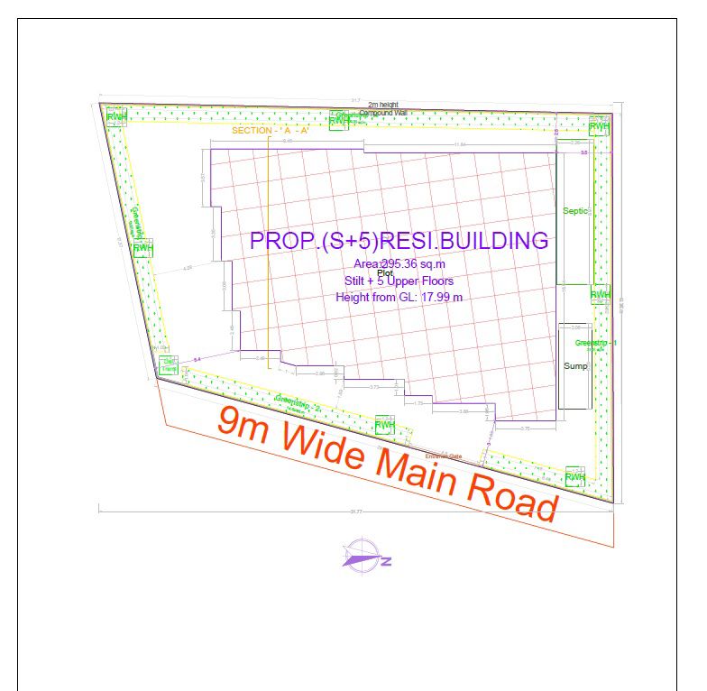KSR Gaman Residency Master Plan Image