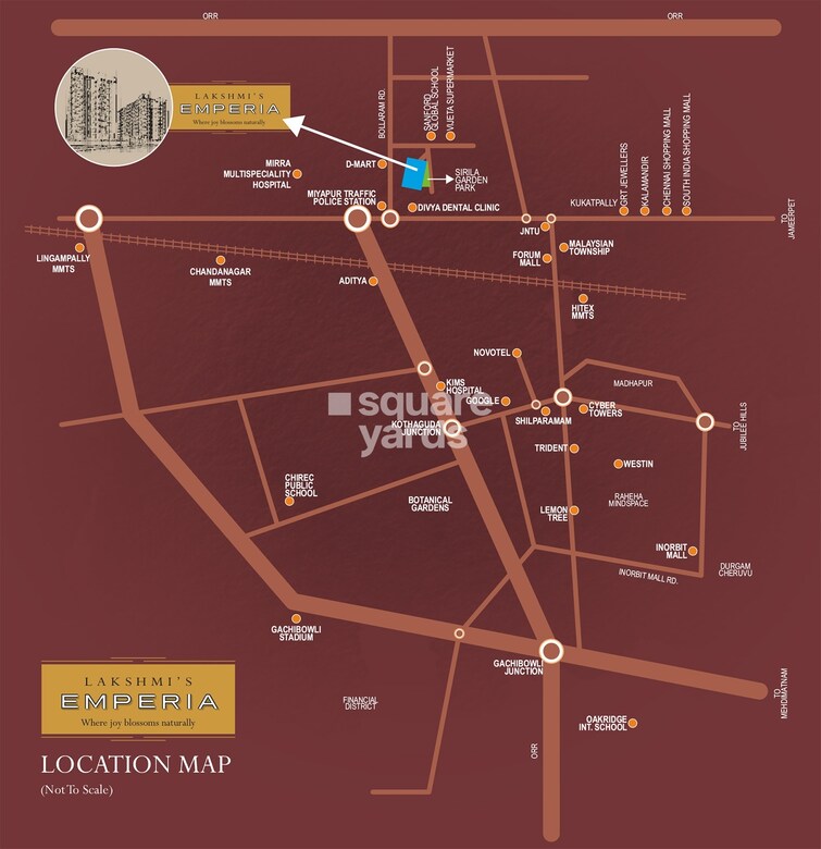 Lakshmis Emperia Location Image