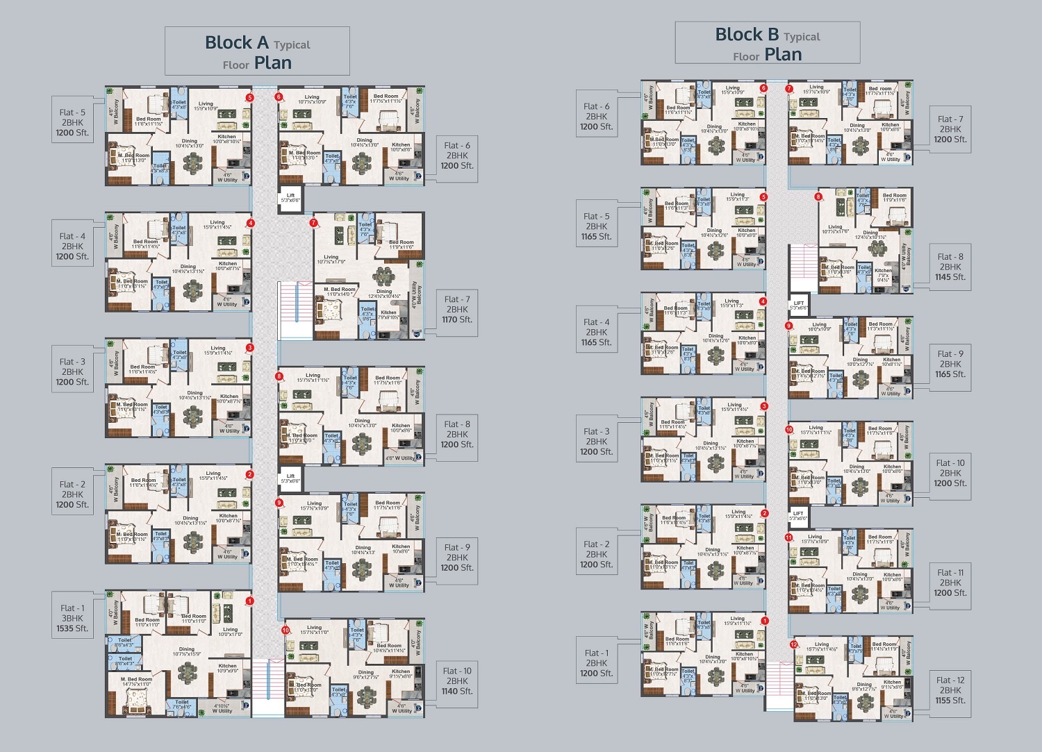 Lalitha Divine County Floor Plans