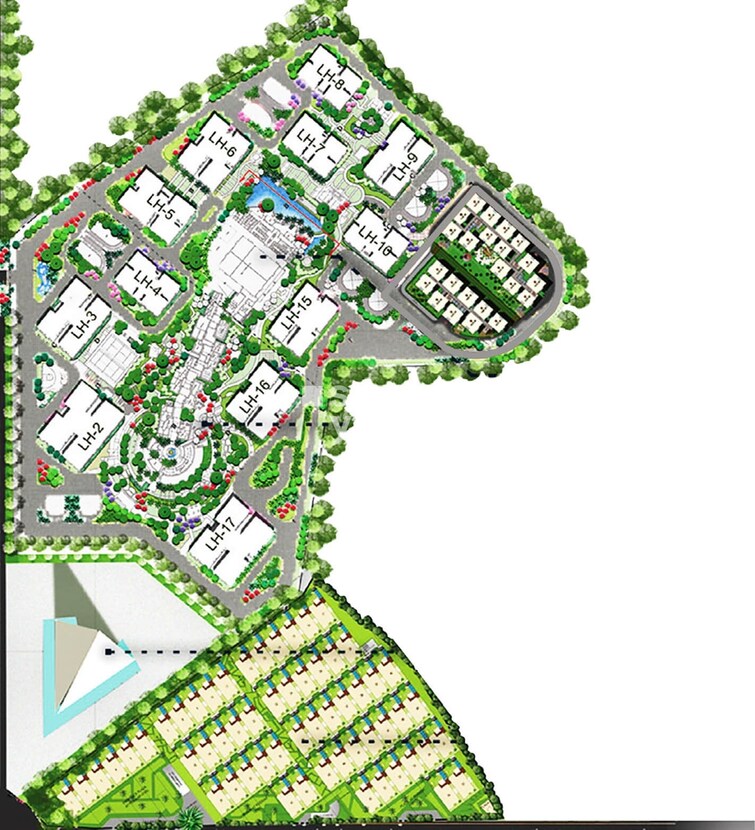 Lanco Infrastructure Lanco Hills Apartments Master Plan Image