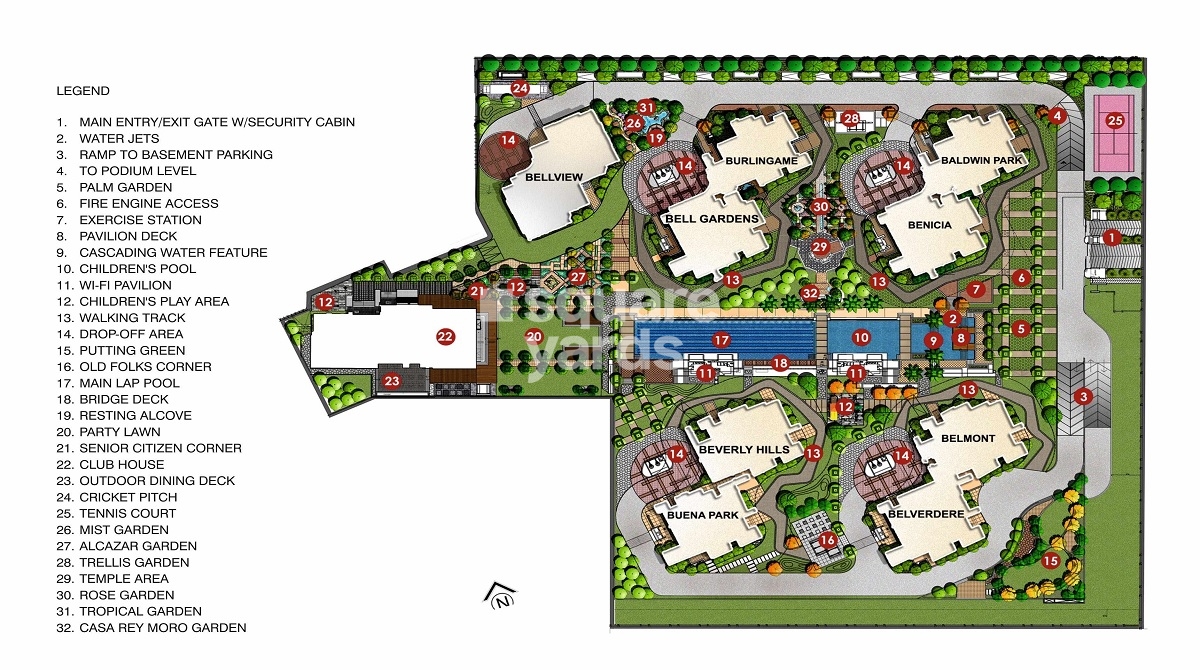 Lodha Bellezza Sky Villas Master Plan Image