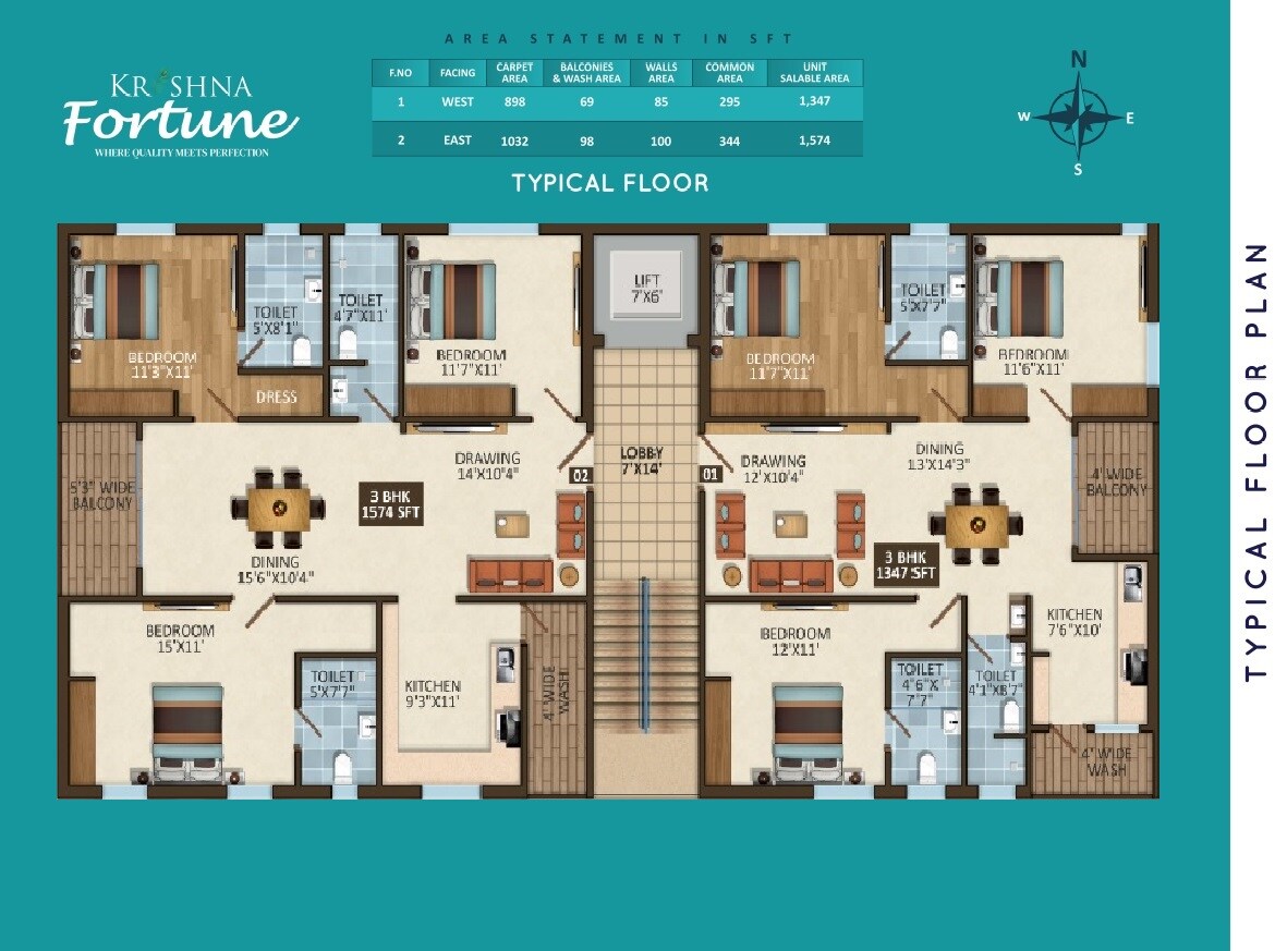 Ludhani Krishna Fortune Floor Plans