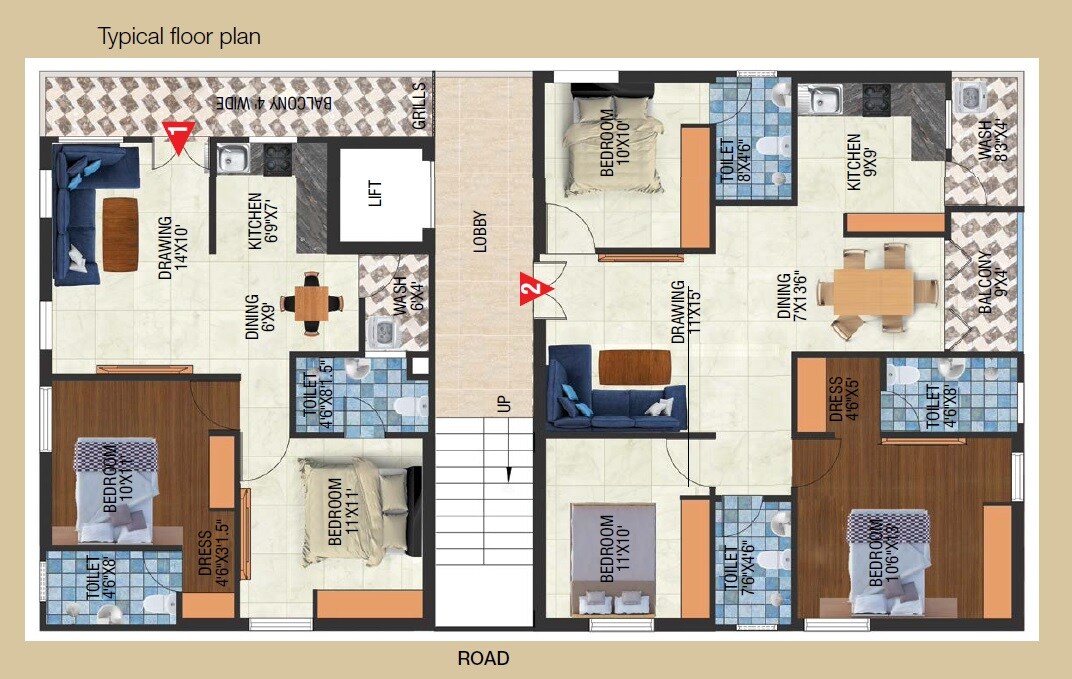 Ludhani Krishna Nivas Floor Plans