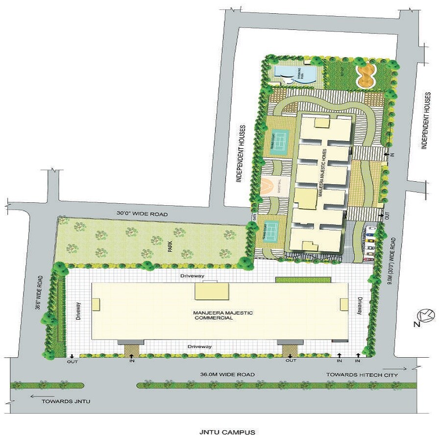 Manjeera Majestic Homes Master Plan Image