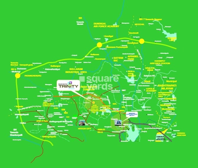 Manjeera Trinity Corporate Location Image