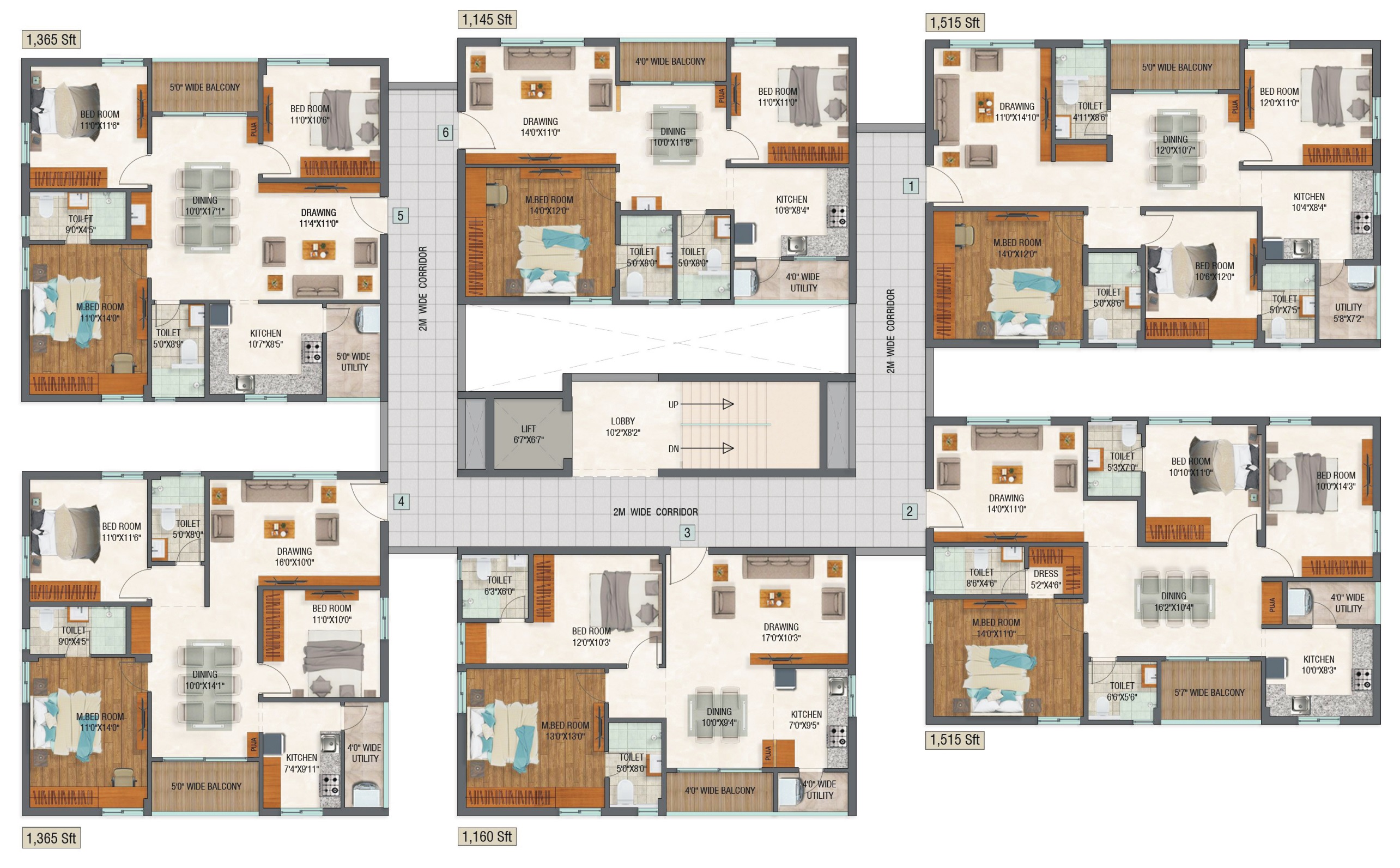 Maram Katam Ganesh Arcade Floor Plans