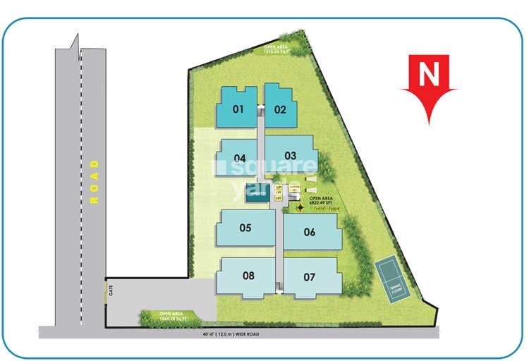 Maruti Rich The Lake Towers Master Plan 1