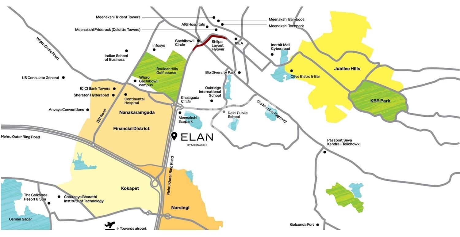 Meenakshi Elan Location Image