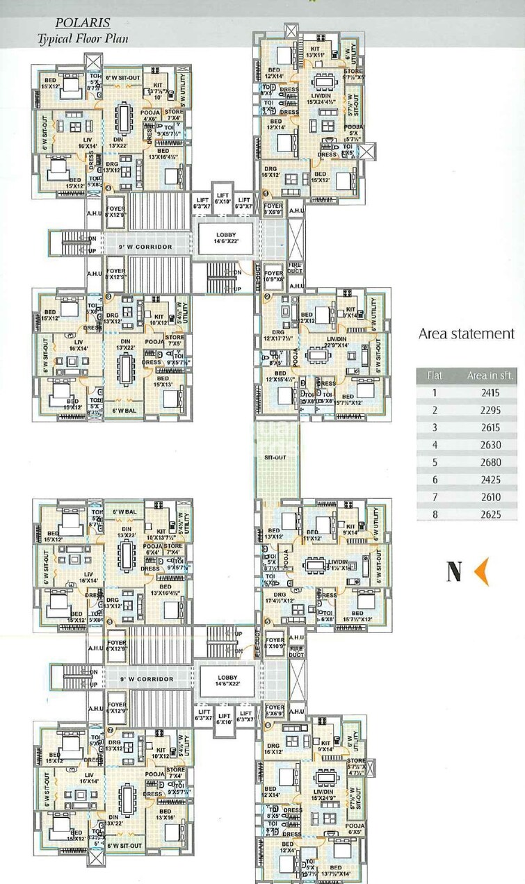 Meenakshi Sky Lounge Floor Plans 2