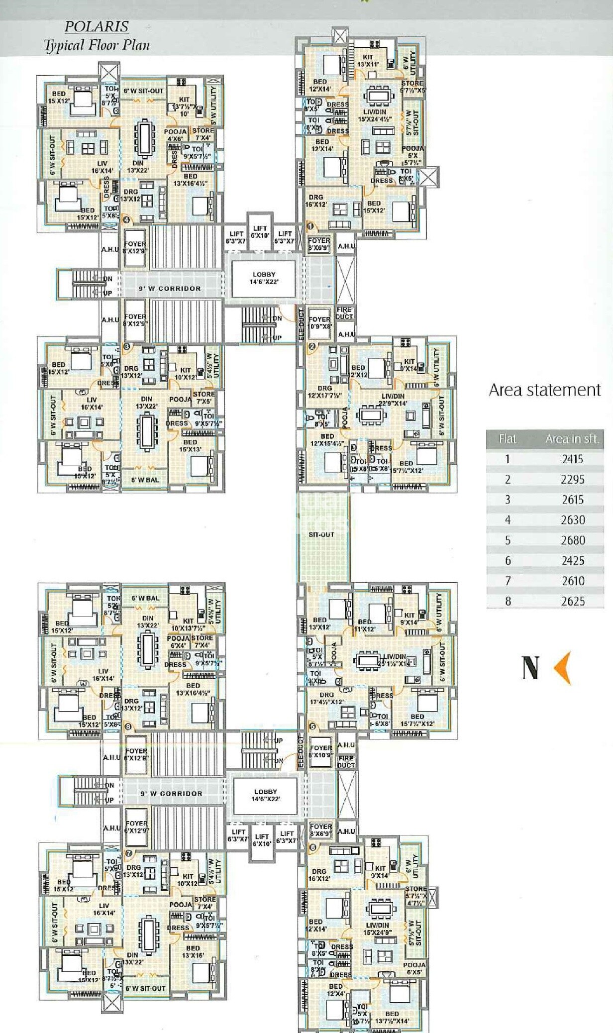 Meenakshi Sky Lounge Floor Plans 2