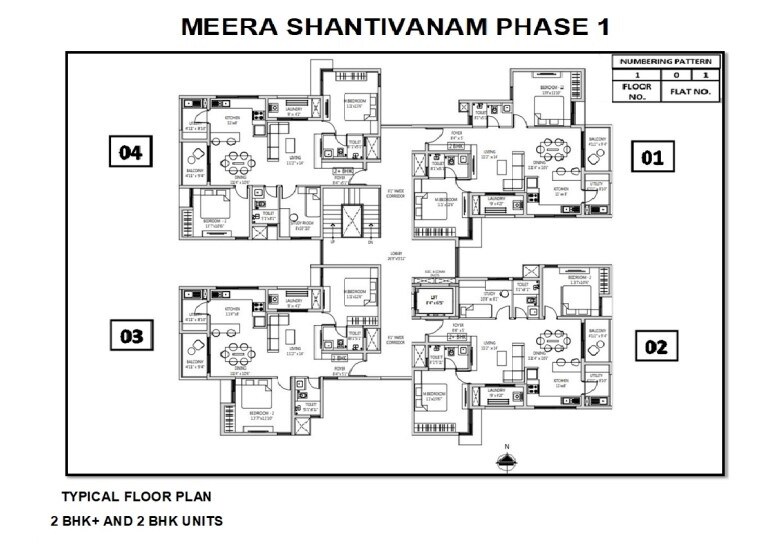 Meera Shantivanam Floor Plans