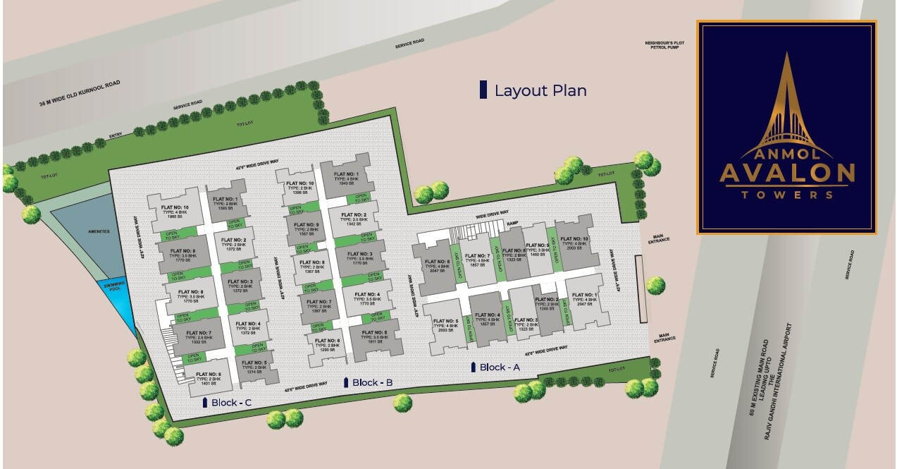 Mirage Anmol Avalon Towers Master Plan 1