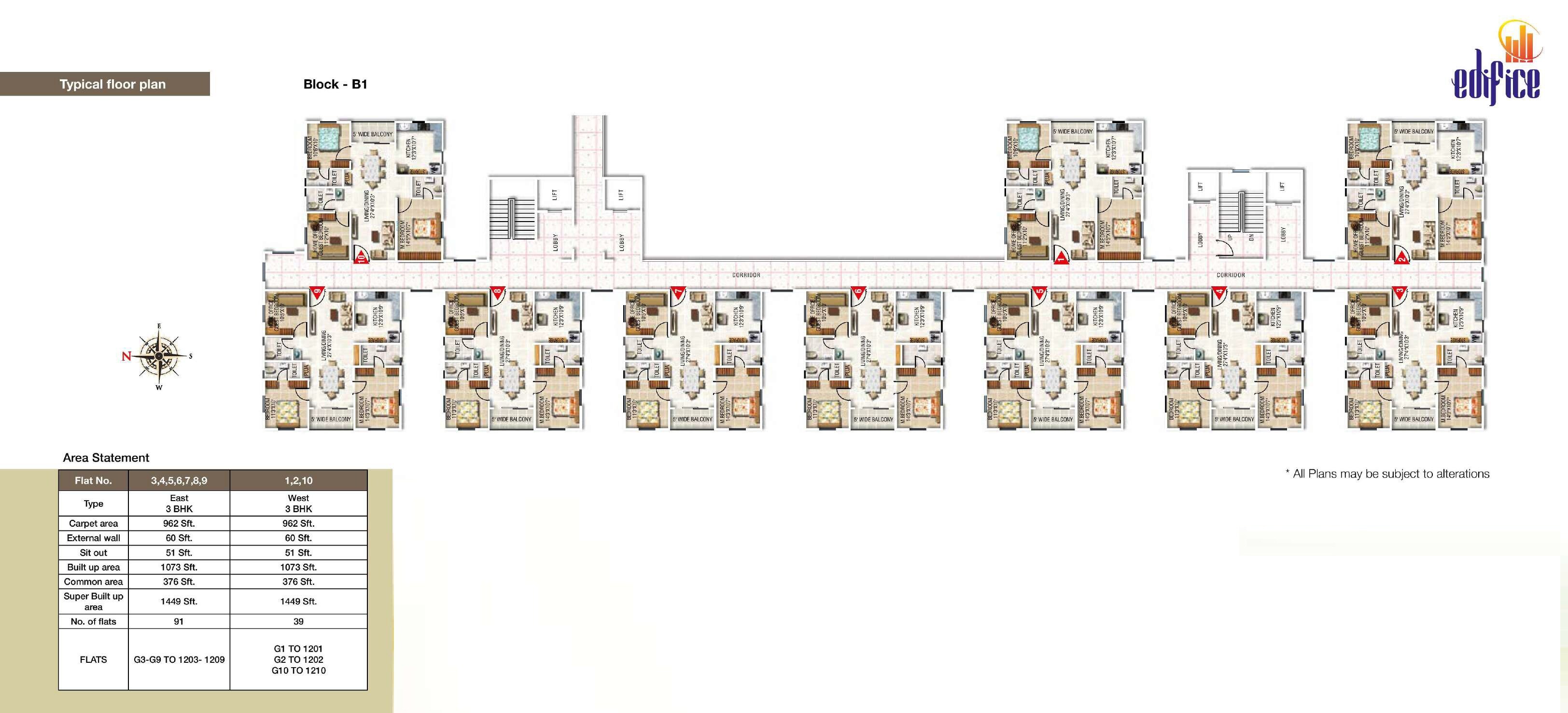 Modi Edifice Floor Plans 2