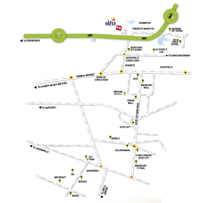 Modi Edifice Location Image