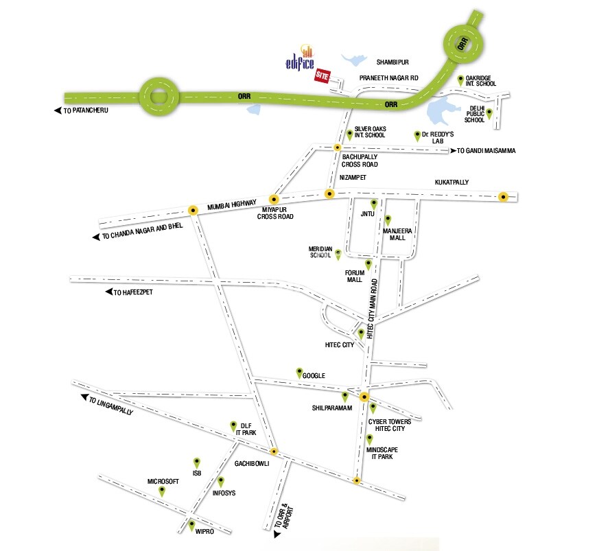 Modi Edifice Location Image