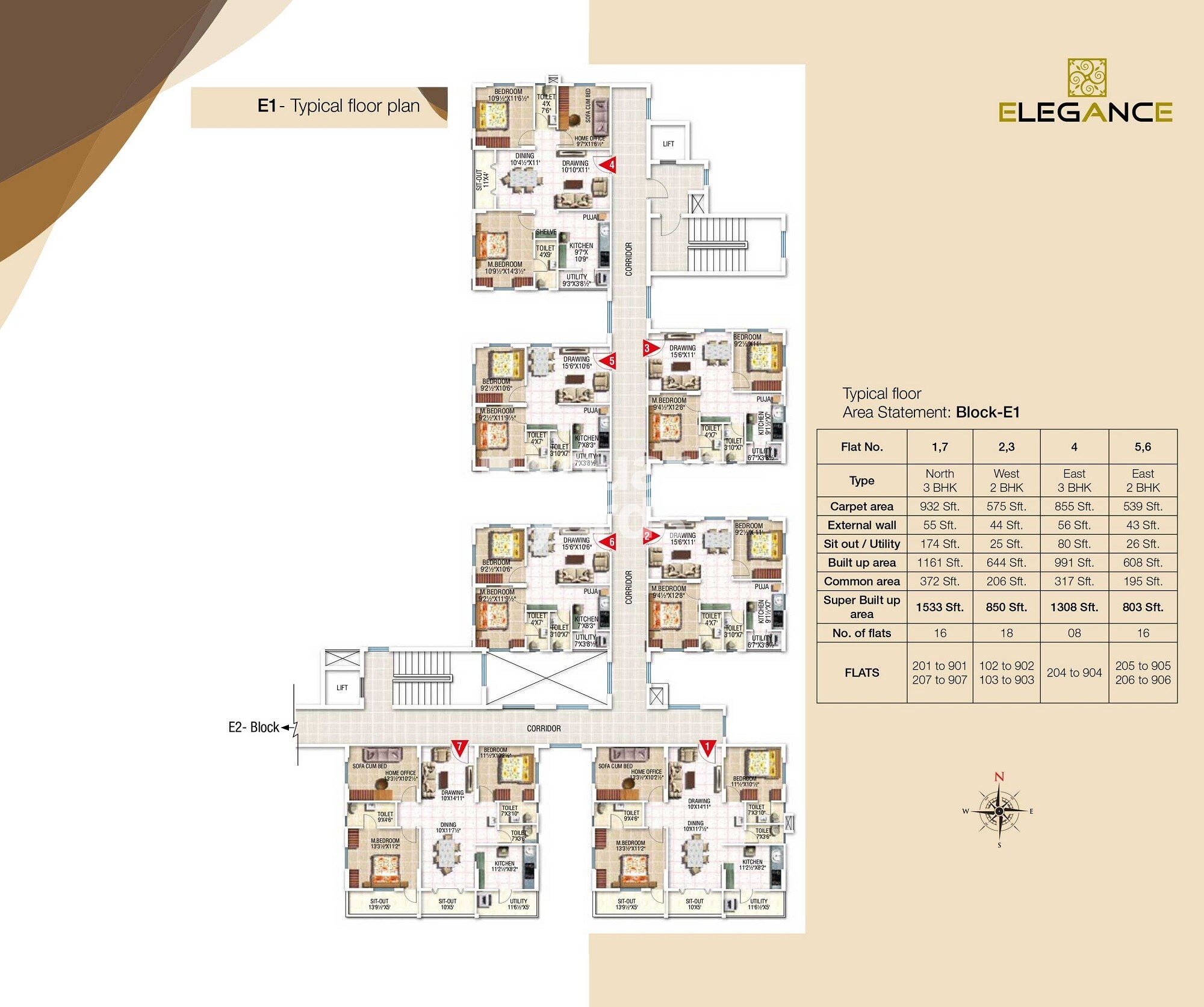 Modi Elegance Floor Plans 4