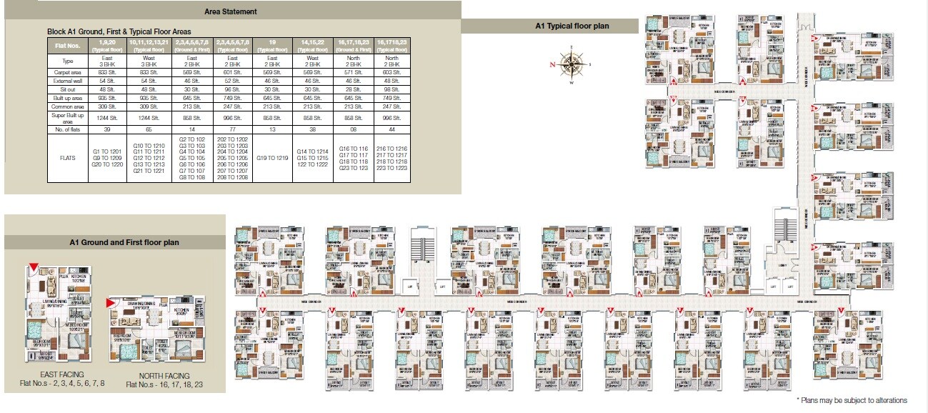 Modi Esteem Floor Plans