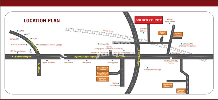Modi Golden County Location Image
