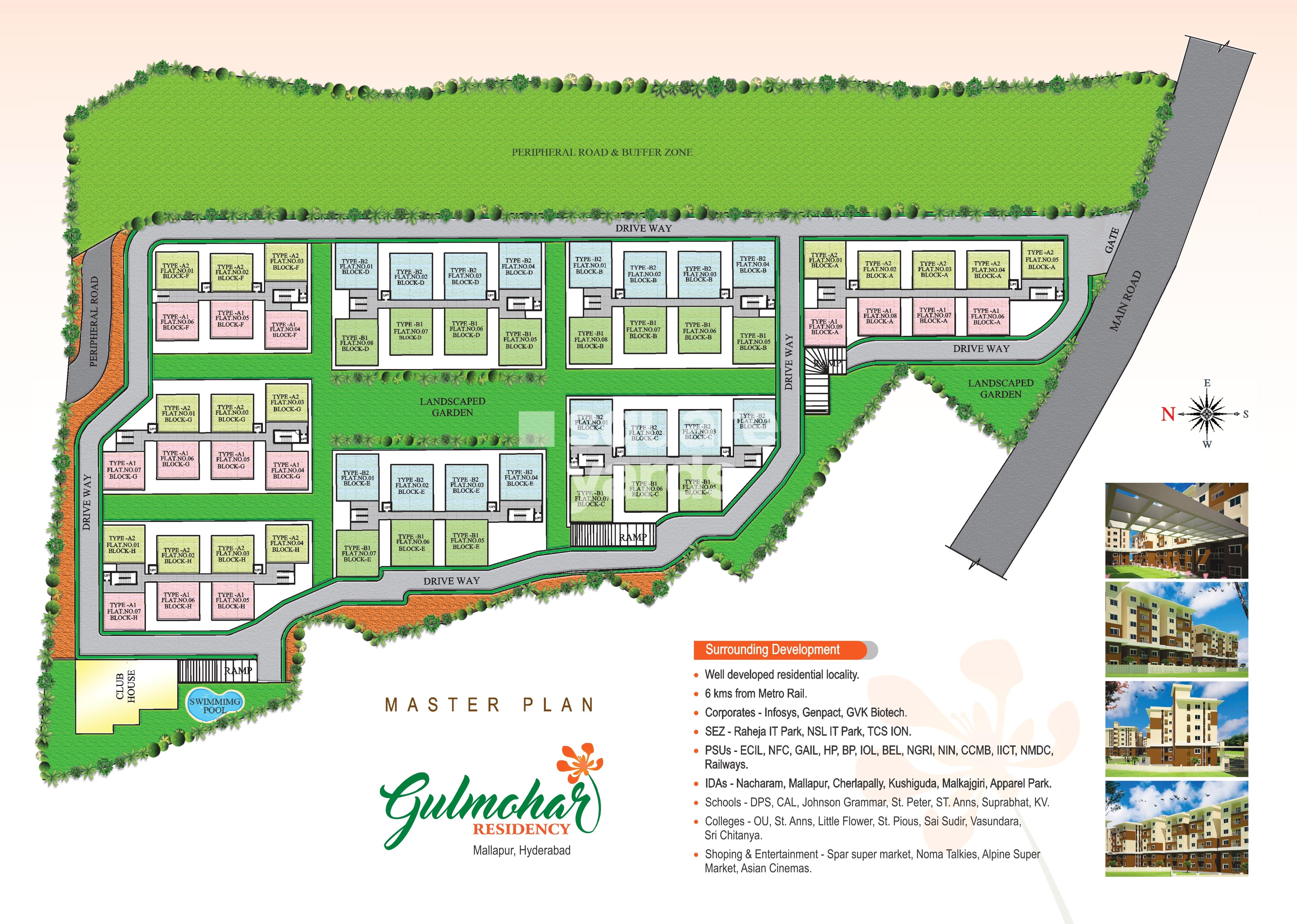 Modi Gulmohar Residency Master Plan 1