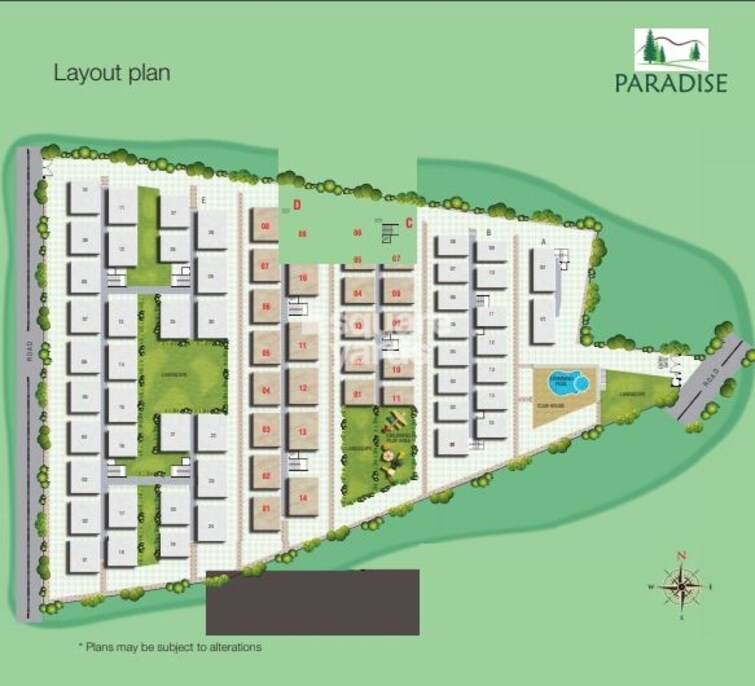 Modi Paradise Apartment Master Plan Image