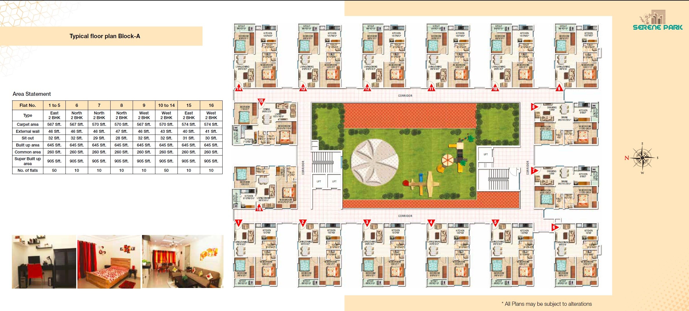 Modi Serene Park Floor Plans