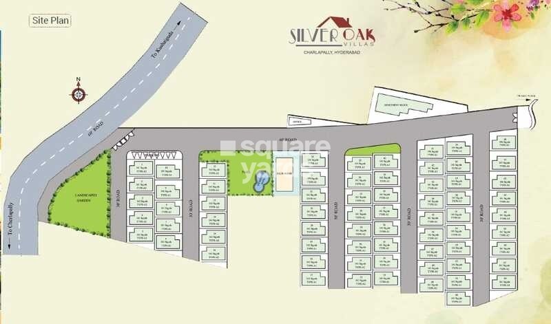 Modi-Silver-Oak-Villas_an aerial view of a building with a cartoon character on it