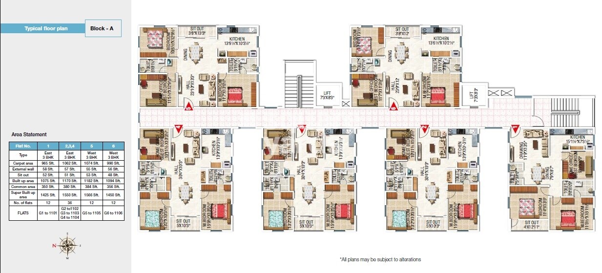 Modi Sterling Heights Floor Plans 1