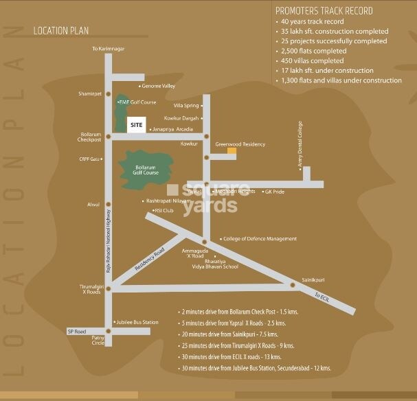 Modi Villa Orchids Location Image