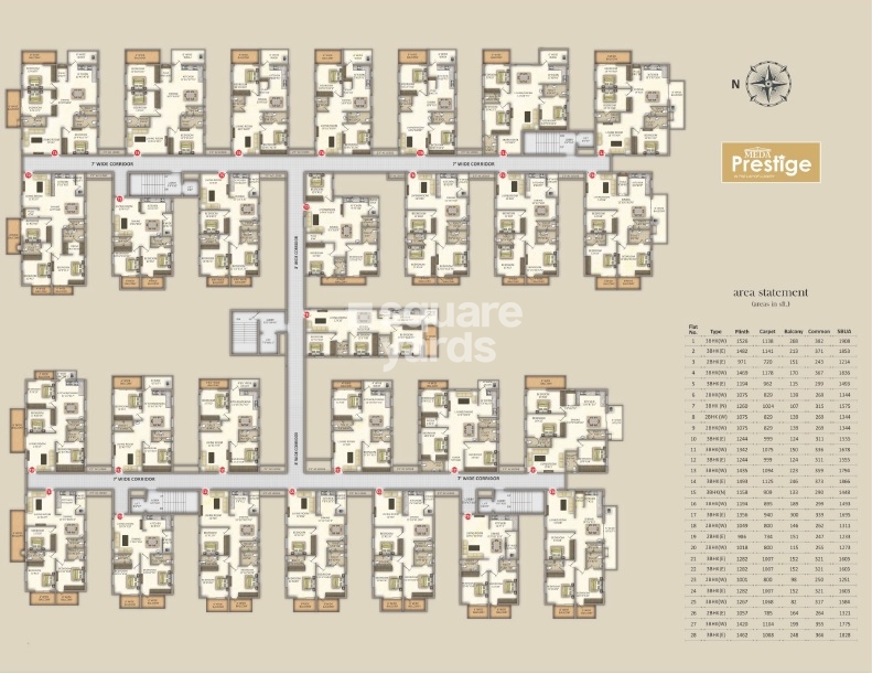 MRKR Meda Prestige Floor Plans