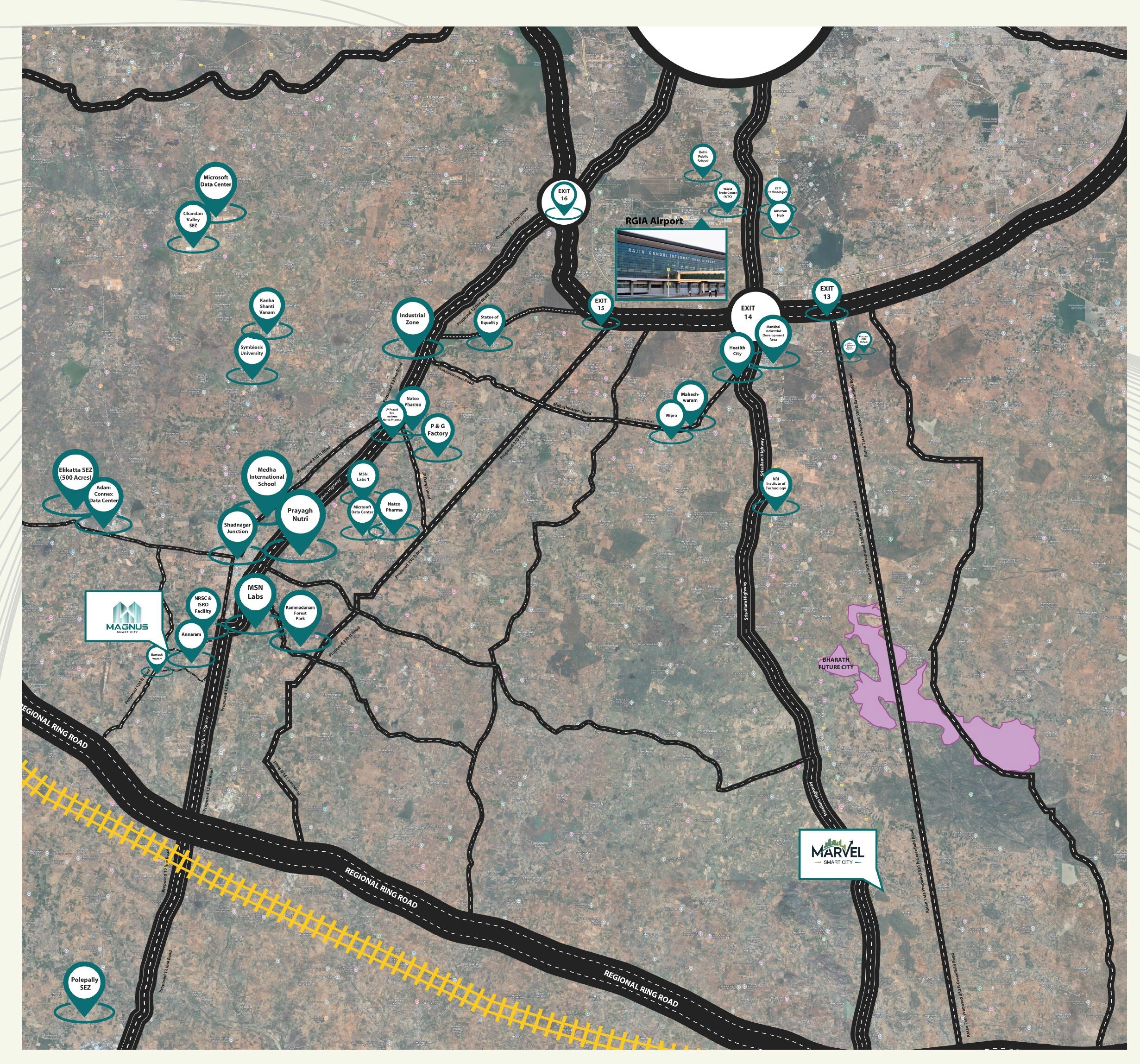 Mugdha Magnus Smart City Location Image