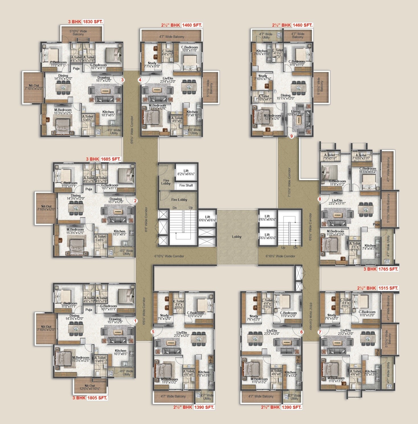 My Avigna Heights Floor Plans 2