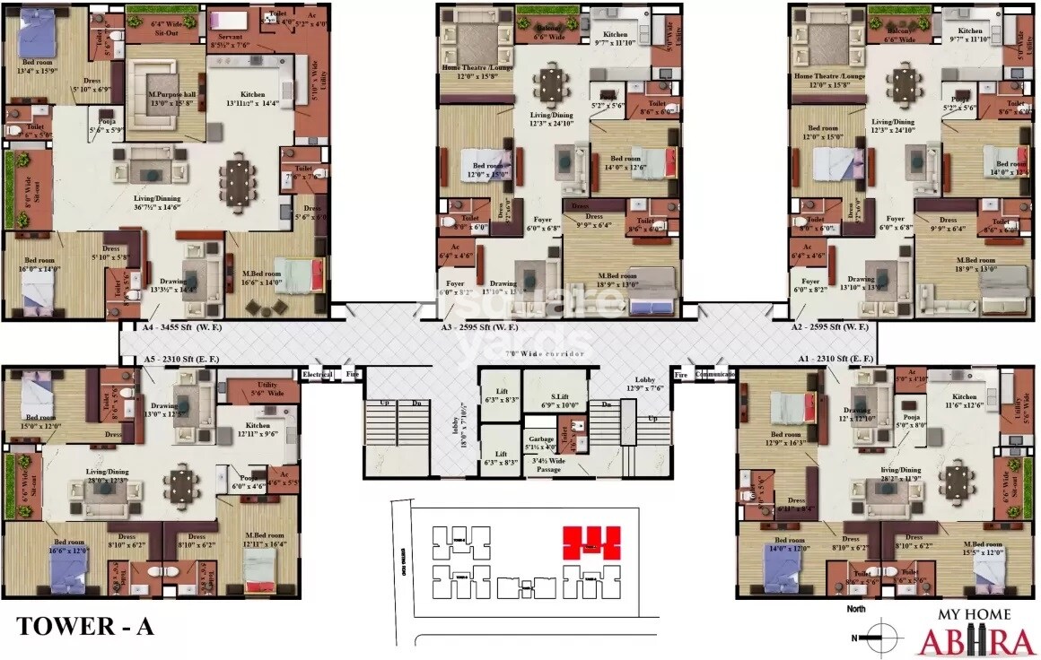 My Home Abhra Floor Plans